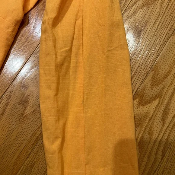 Francesca’s Lined Tangerine Blazer - Picture 6 of 15
